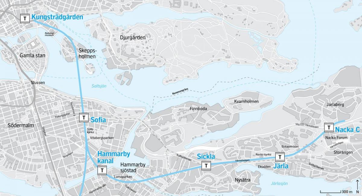 地图的斯德哥尔摩的斯德哥尔摩