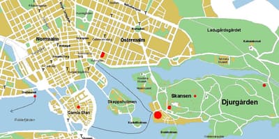 斯德哥尔摩的斯德哥尔摩地图