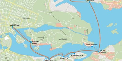 地图斯坎森斯德哥尔摩