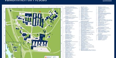 地图的斯德哥尔摩大学