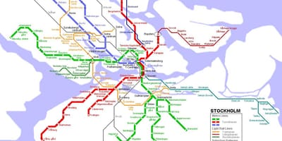 瑞典tunnelbana地图