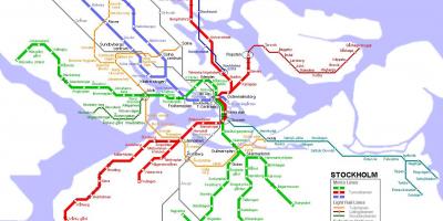 瑞典tunnelbana地图