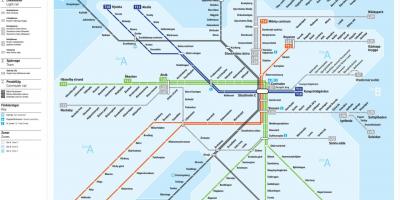 Sl tunnelbana地图