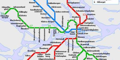 公共运输斯德哥尔摩地图