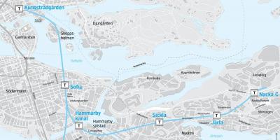 地图的斯德哥尔摩的斯德哥尔摩