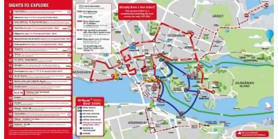 斯德哥尔摩红色旅的地图