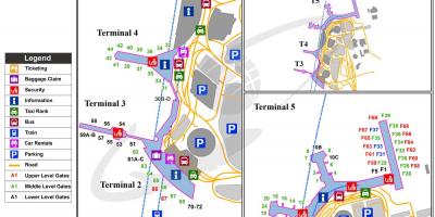 斯德哥尔摩机场的地图
